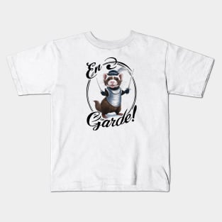'En Garde! 'Funny Fencing Ferret Kids T-Shirt